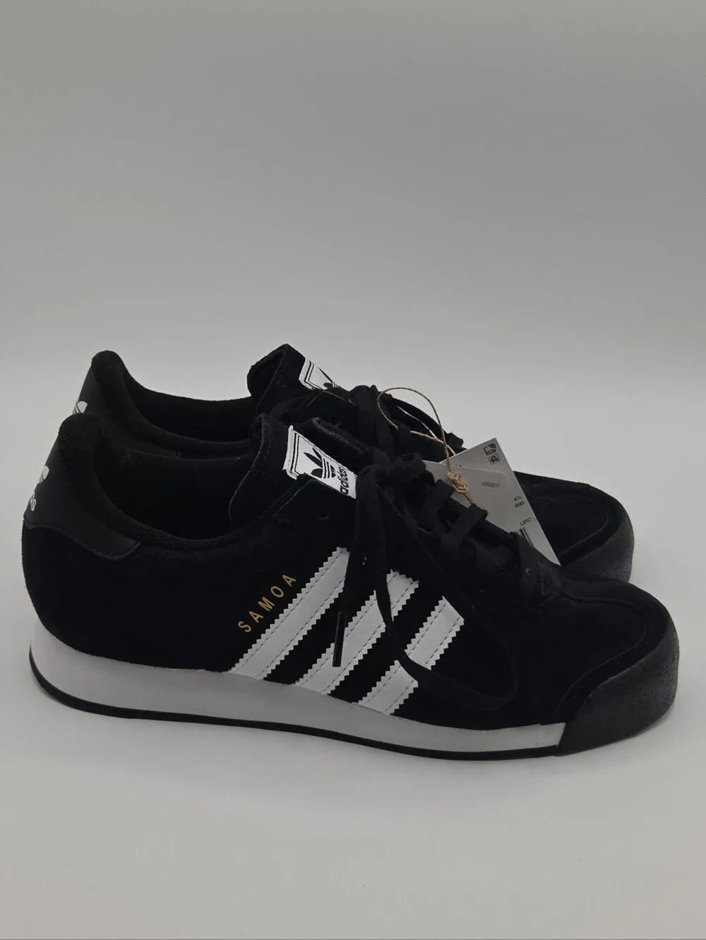 Originals Samoa Shoes Kids Size 5 Black Suede And White